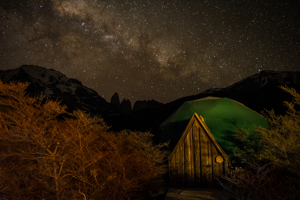 Milky Way above EcoCamp Patagonia