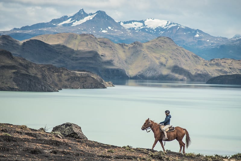 rider in patagonia