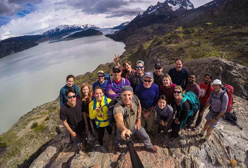 Team to hiking