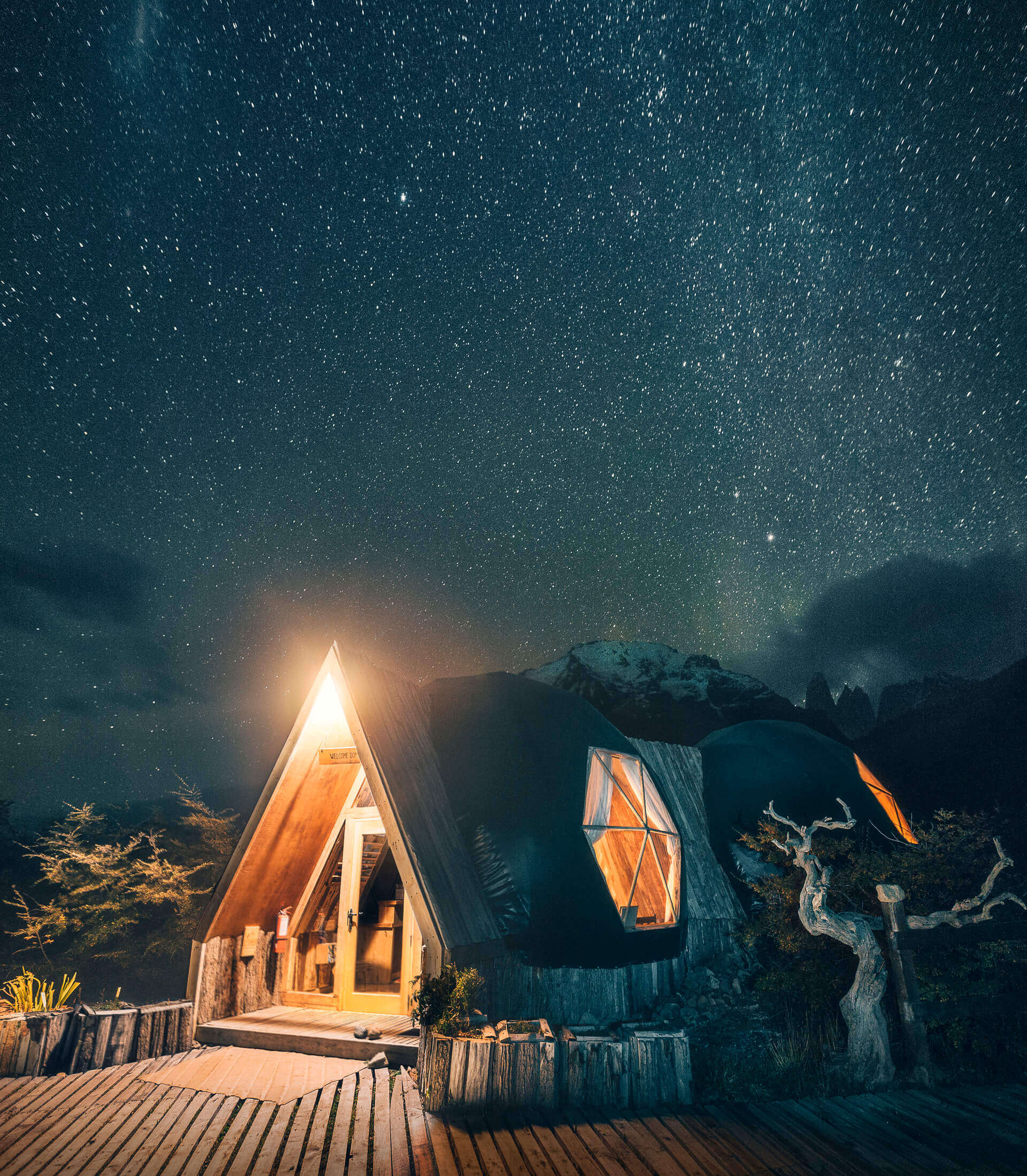 starry night in Patagonia