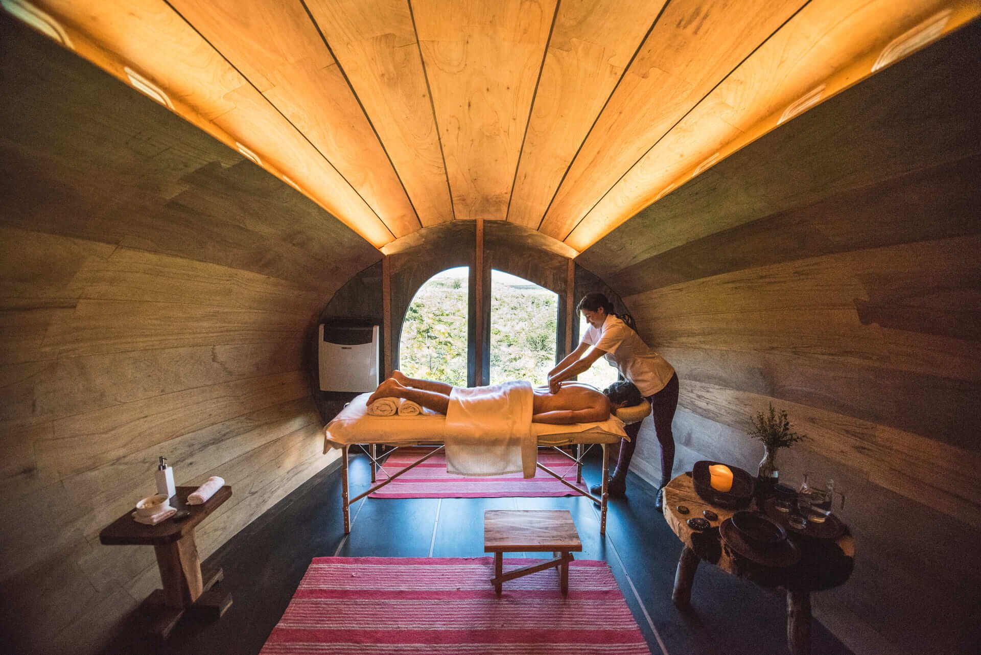 Sala de Masajes EcoCamp Patagonia 