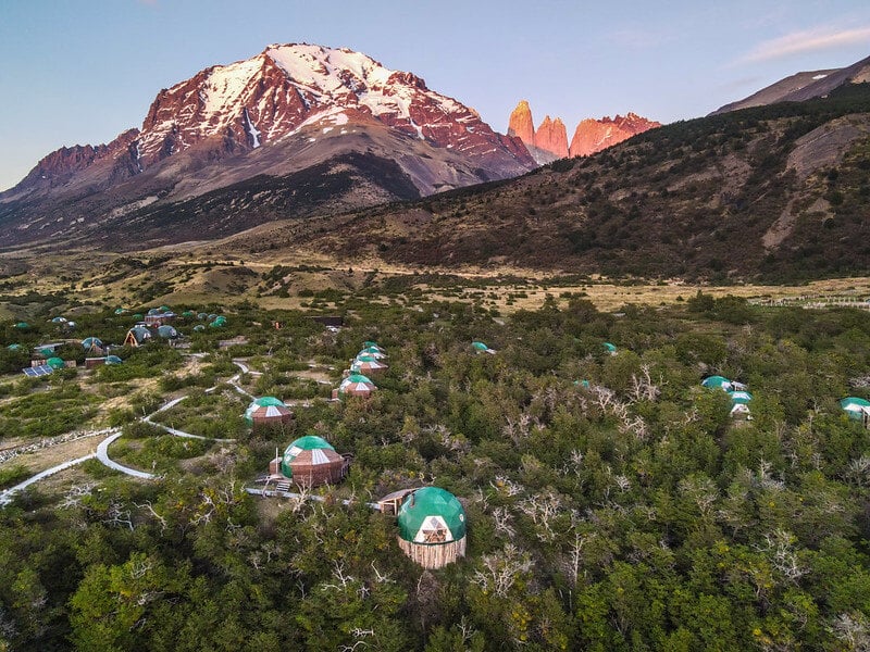 EcoCamp Patagonia Sunrise with The Towers