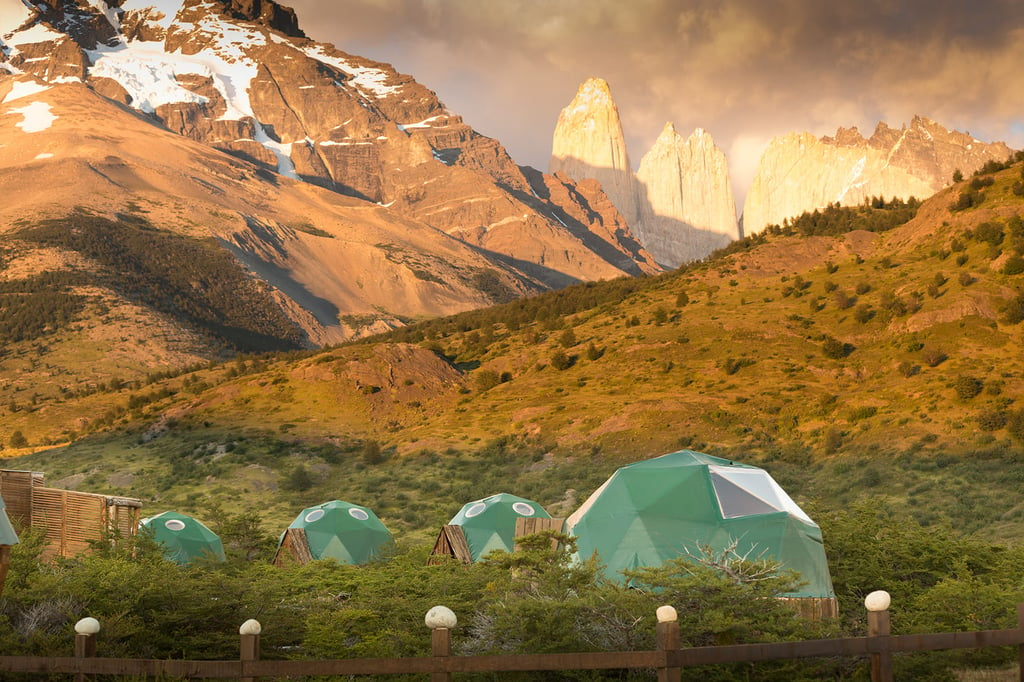 Standard domes in the heart of Torres del Paine National Park