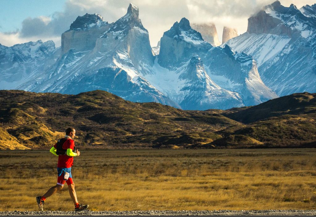 Runner at the Patagonian International Marathon