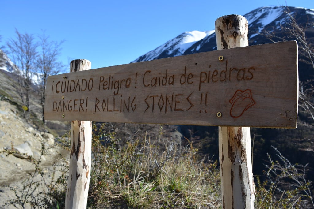 Danger! Rolling Stones Torres del Paine