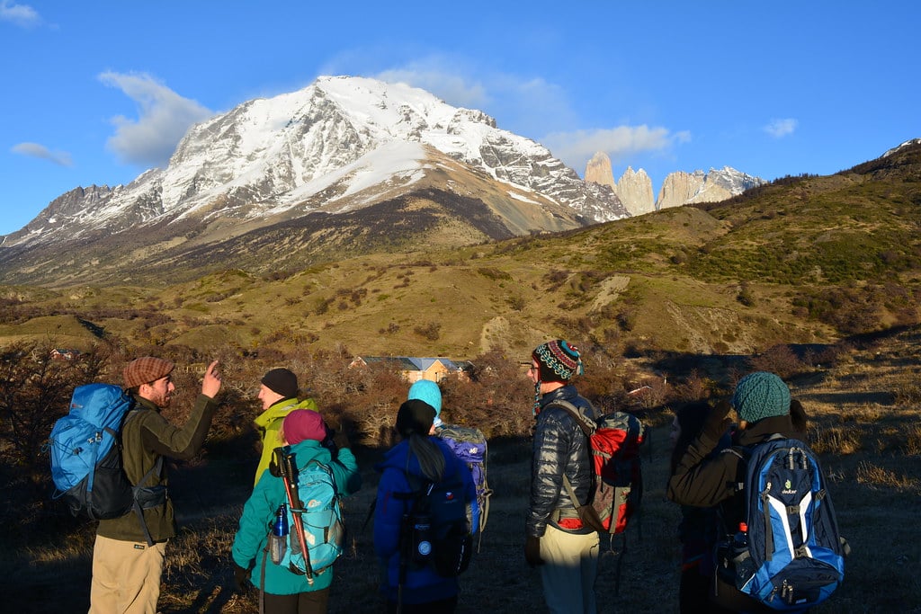 The trekking to Base Torres 