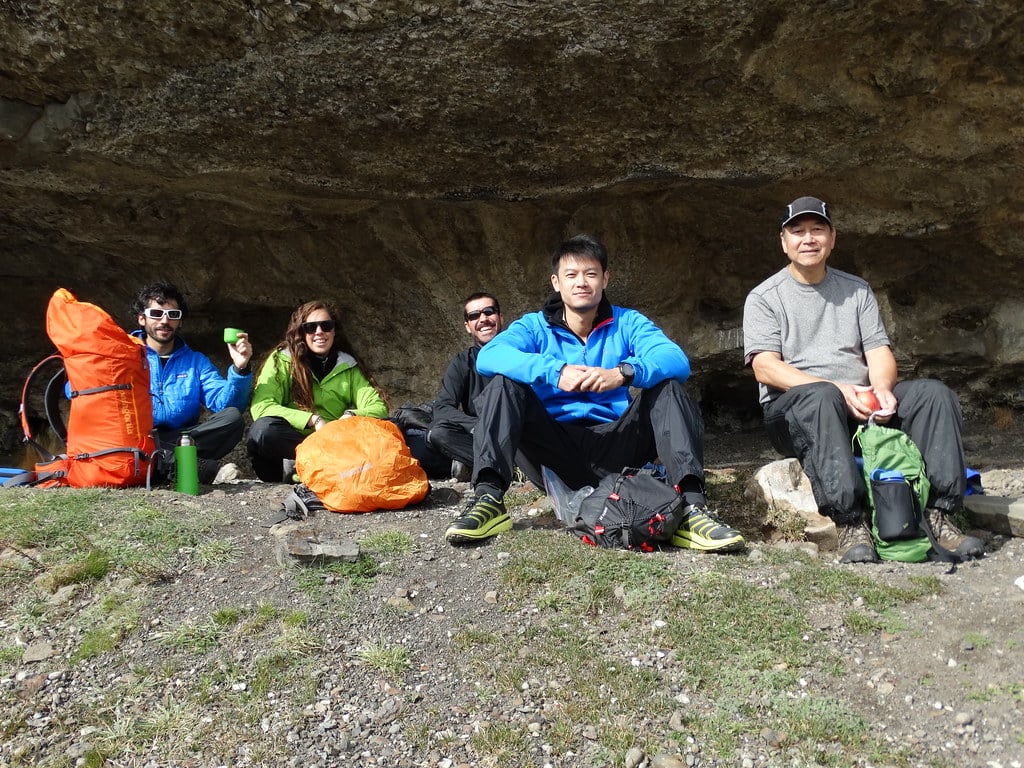 Cory and Alex are taking a break in Torres del Paine