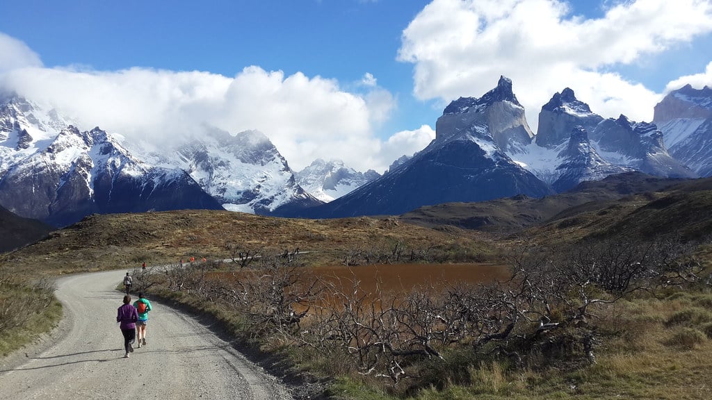 Running in the world's end in Torres del Paine