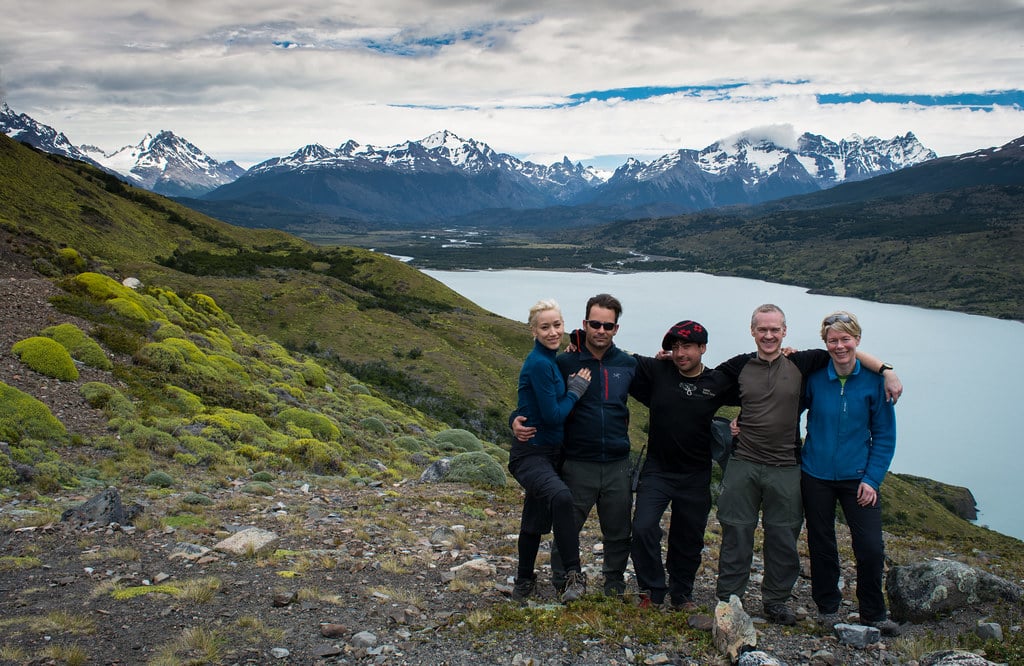 Group picture at Lago Paine