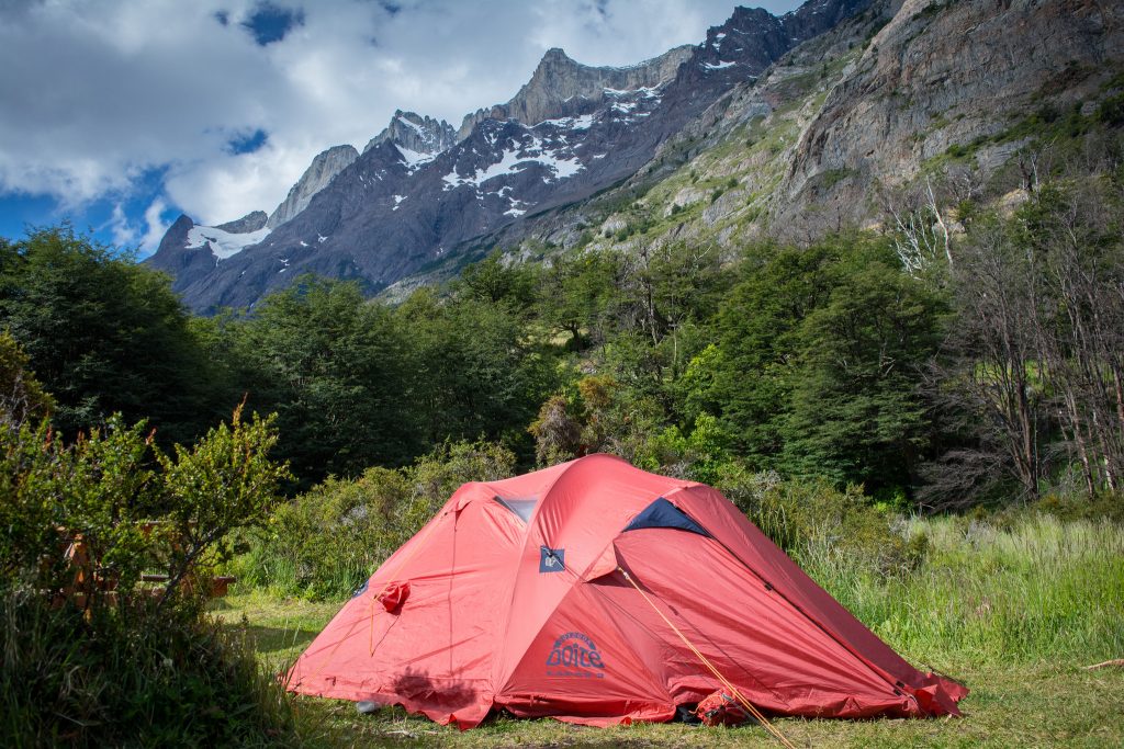 Pristine spots deserve your respect while camping Patagonia