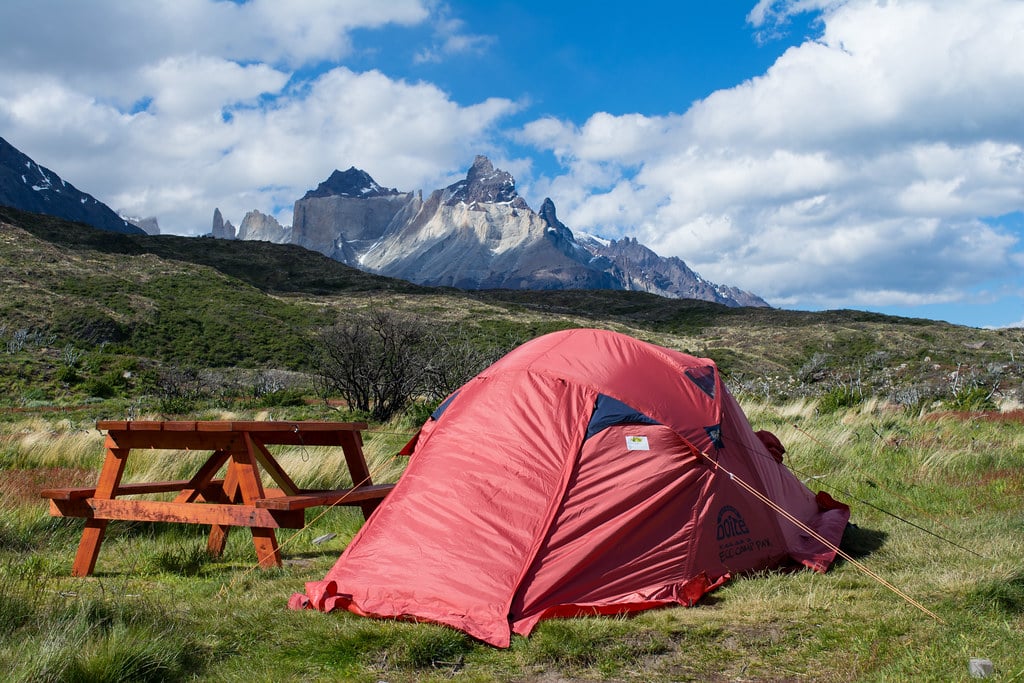 Paine Grande campsite Patagonia