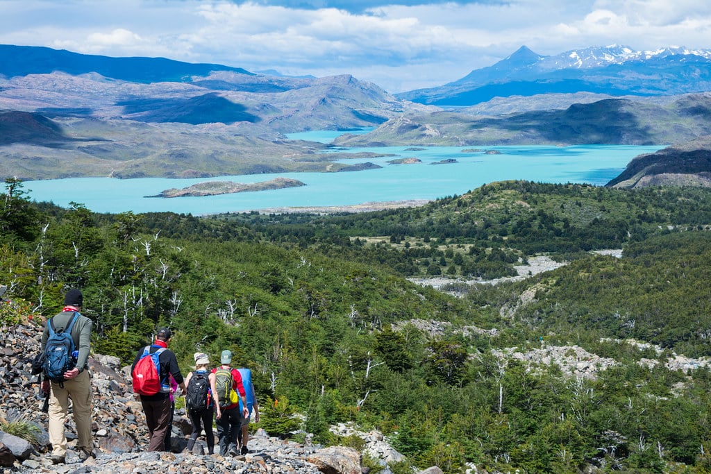 The way back from French Valley Patagonia