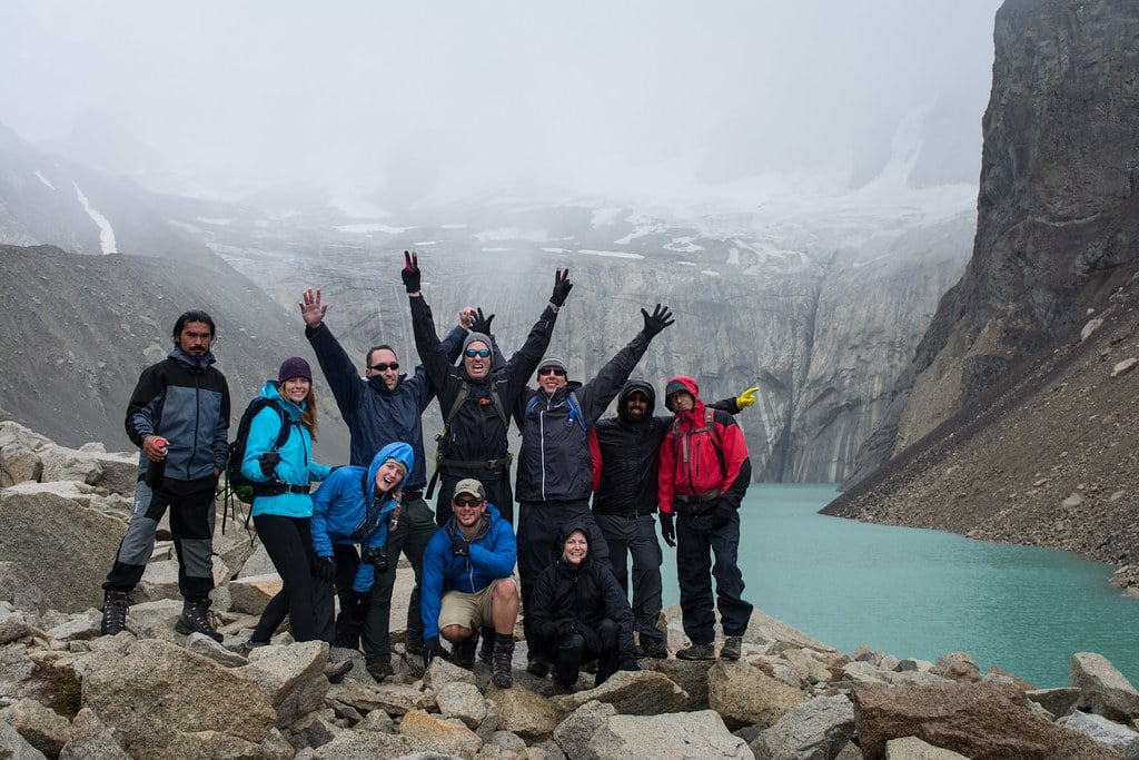 Group picture at Base Torres Patagonia