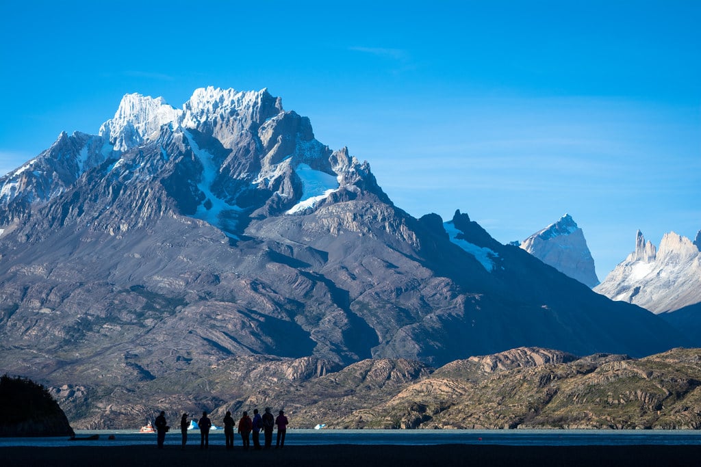 Grey Beach with its amazing view on the Paine Grande peak marks the beginning of the 60K race