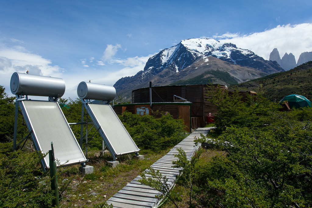 Solar panels at EcoCamp