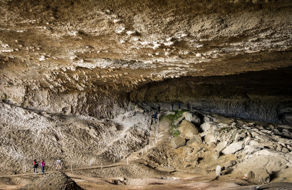 The milodon cave close to Puerto Natales
