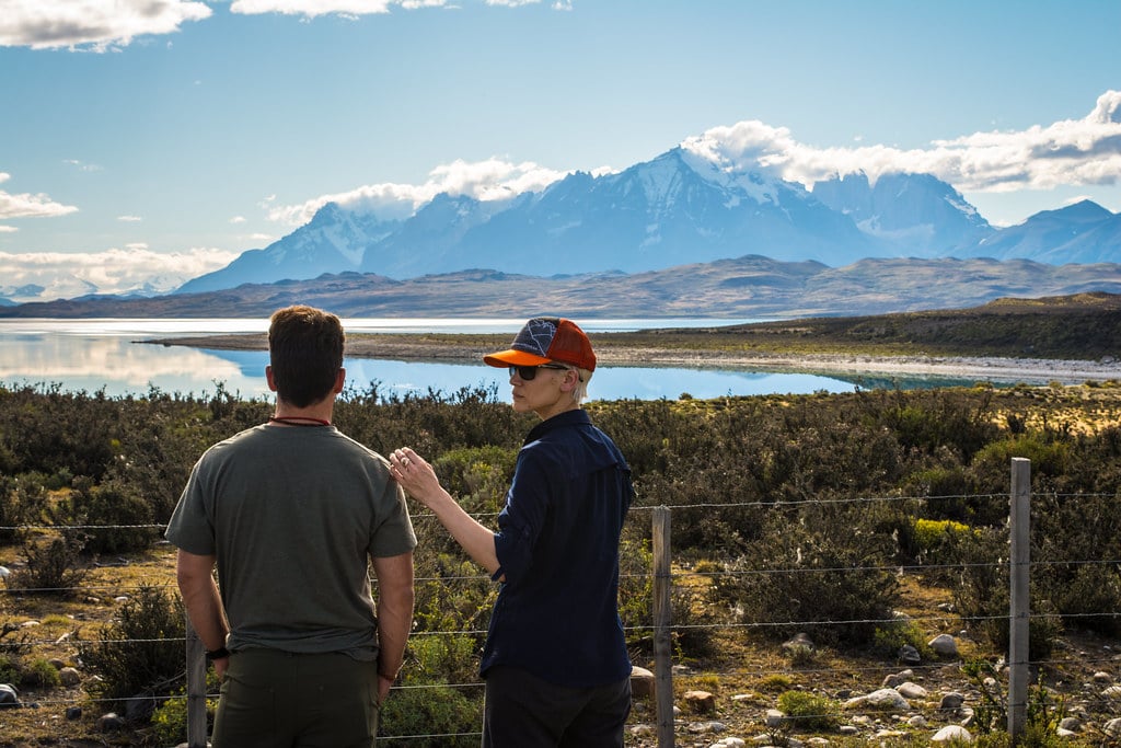 Sarmiento Lake the first lookout before reaching the national park