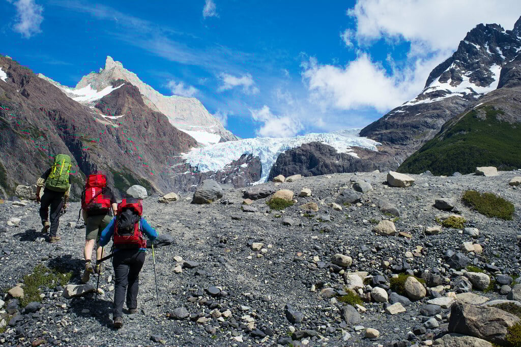 Reaching Perros glacier