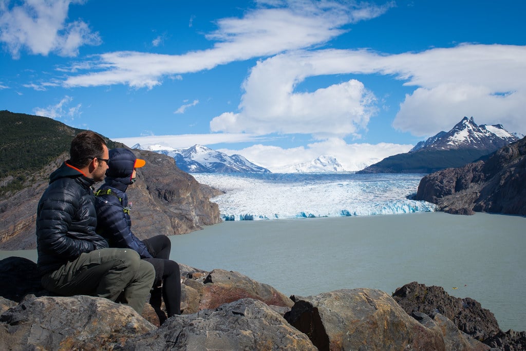 Marina and Marty at the Grey glacier lookout
