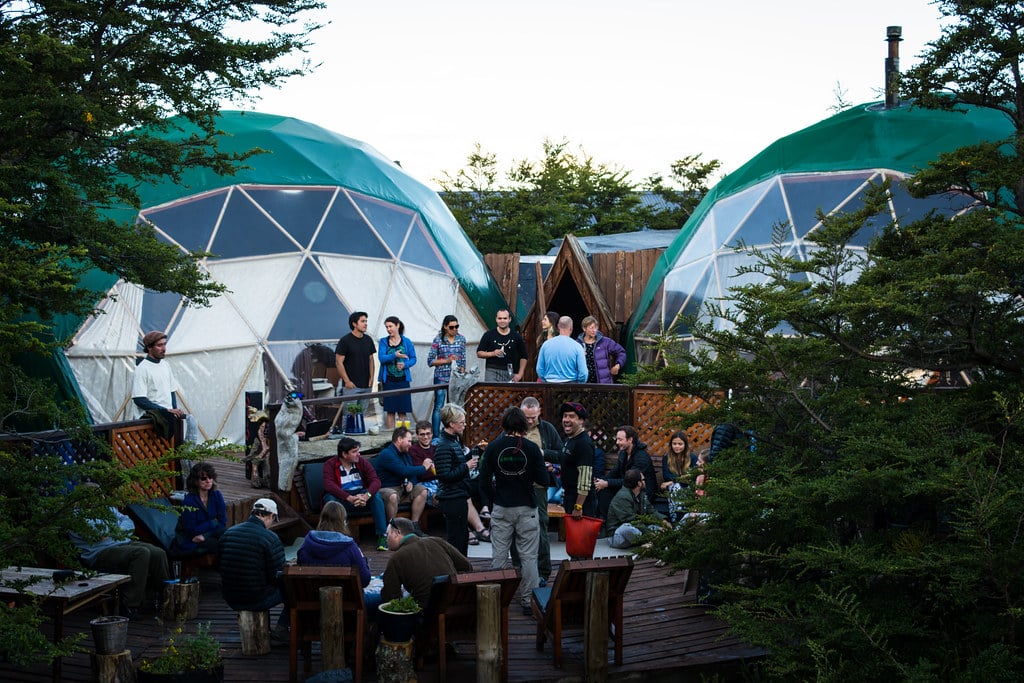 New Year's eve in the community domes