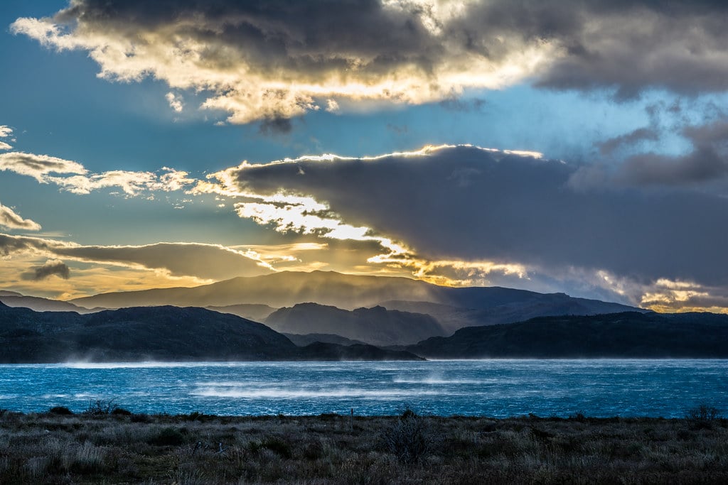 Storm on Pehoe Lake Patagonia