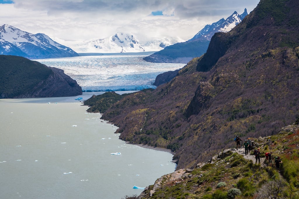 View from the Grey glacier trail