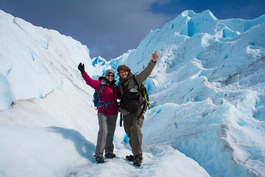 Kim & Tim on the white desert...