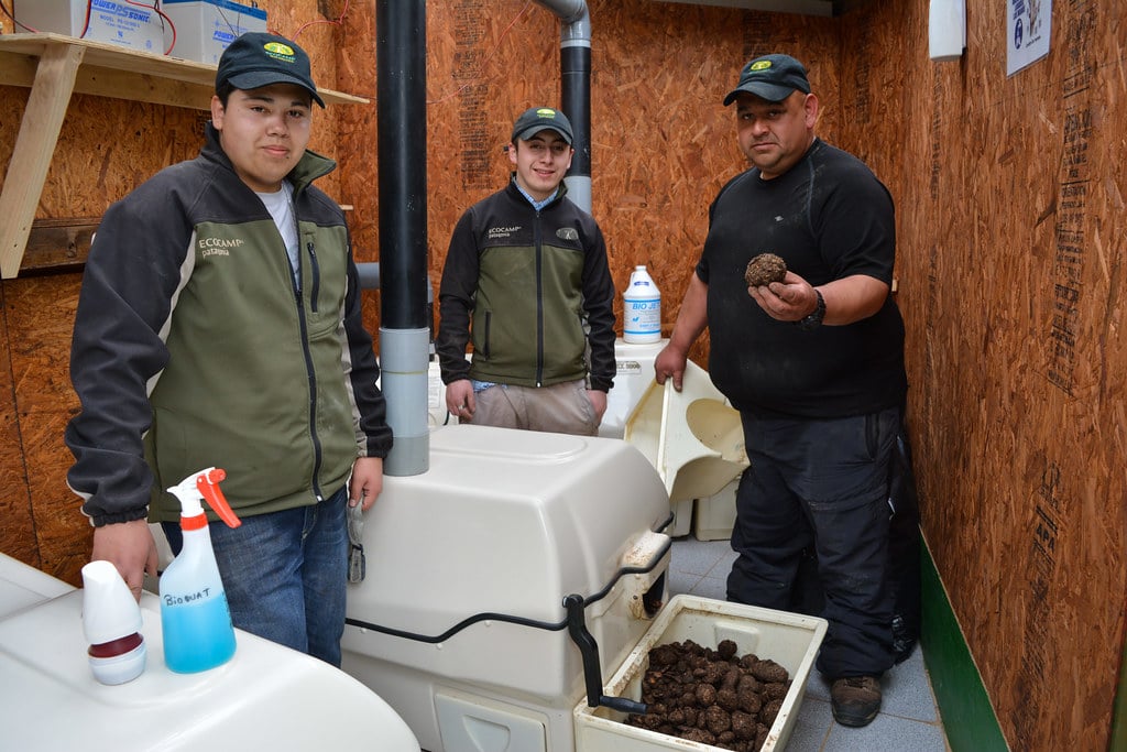 Composting toilets at EcoCamp