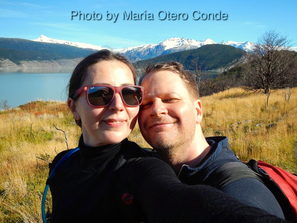 Maria and Martin on their (sunny) W Trek!