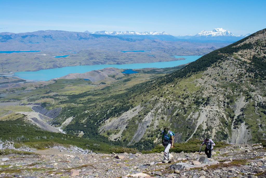 As you gain altitude some stunning lakes will appear...