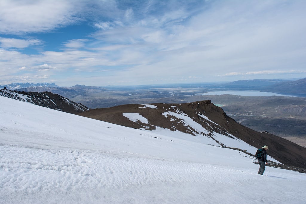Coming down from the mountain can be pretty adventurous, too!