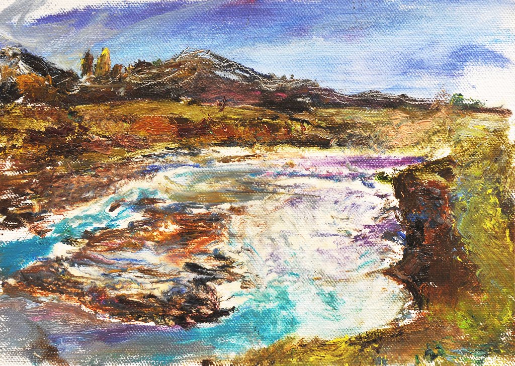 Cascada Paine Painting