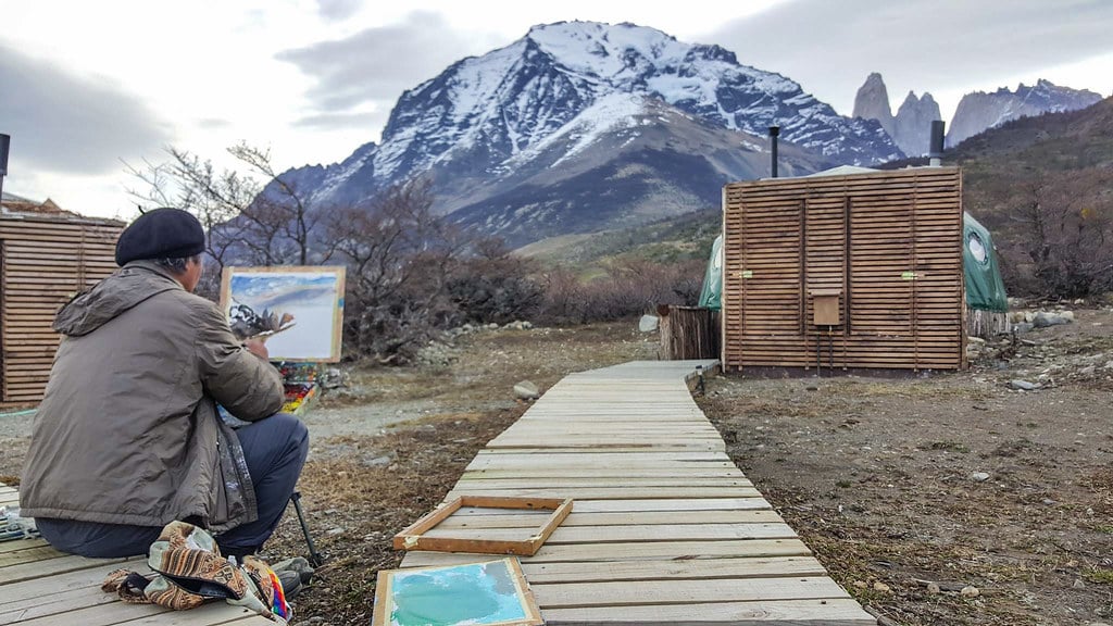 Painting at EcoCamp