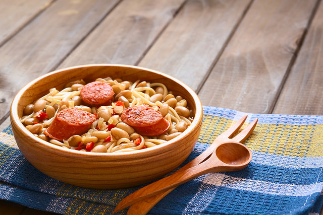 Porotos con riendas