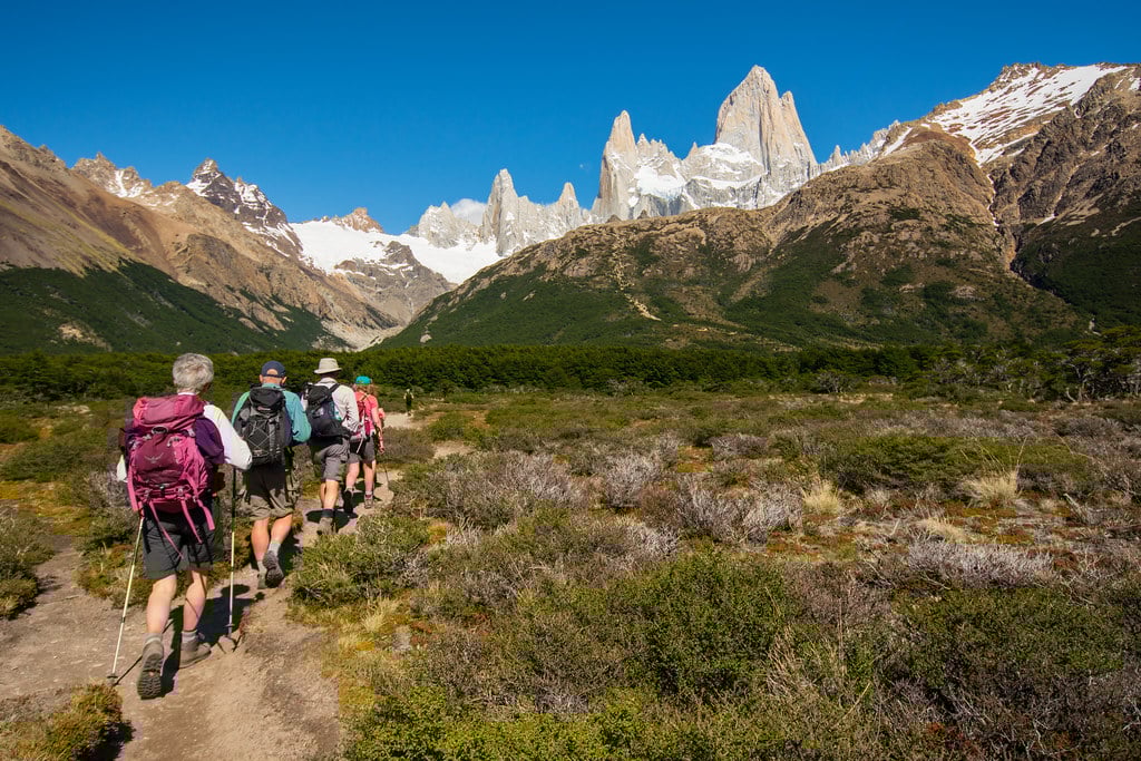 Heading to the Poincenot Campsite Torres del Paine