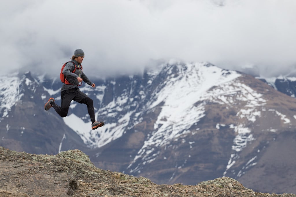 Running in Torres del Paine NP Chile