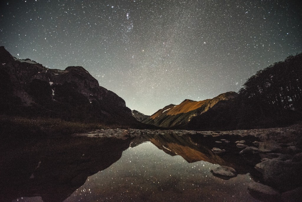 Cerro Castillo at night Patagonia