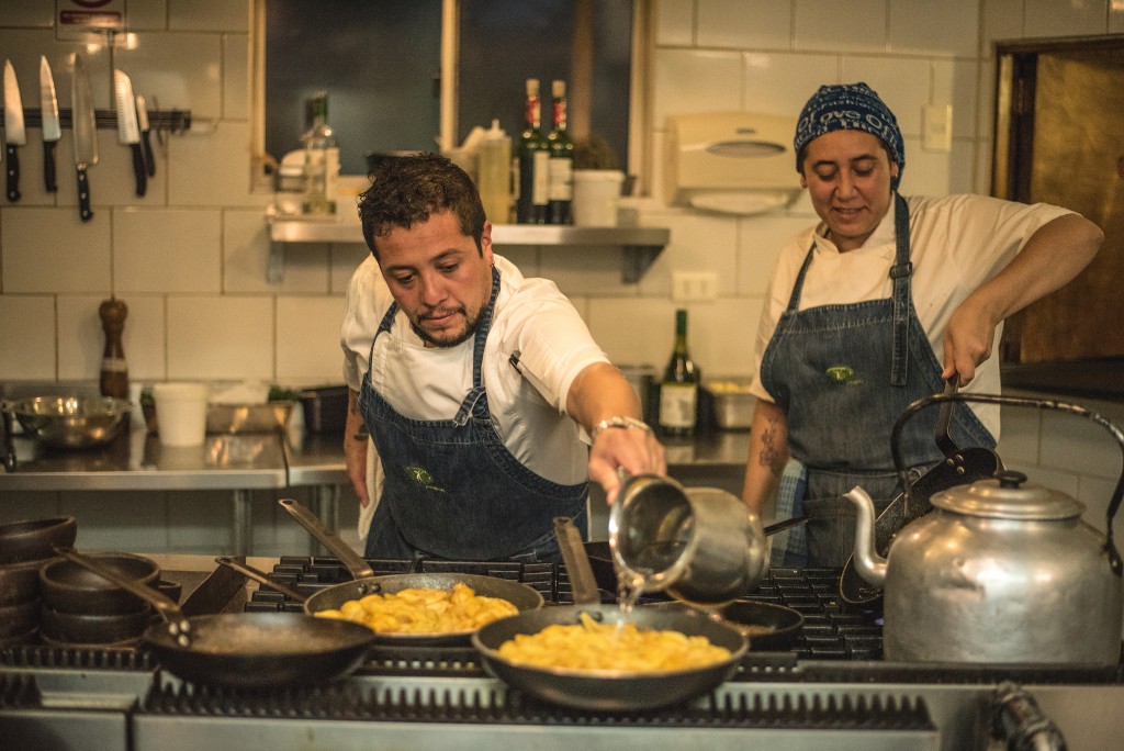 Chef Claudio Fourcade dishes up