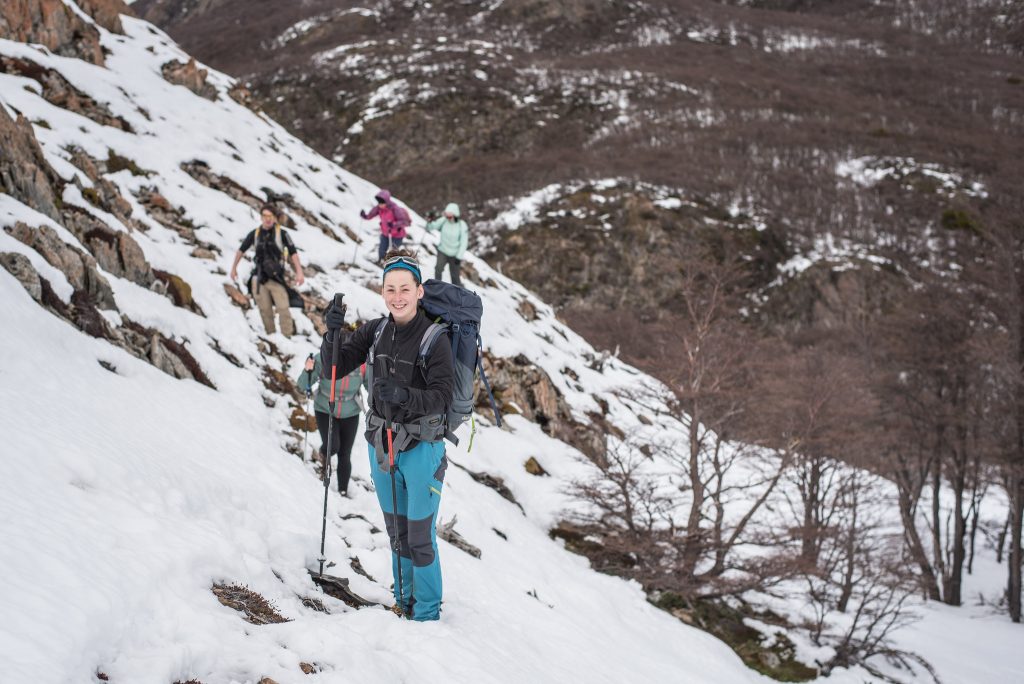 Tackling the slopes of Cerro Paine