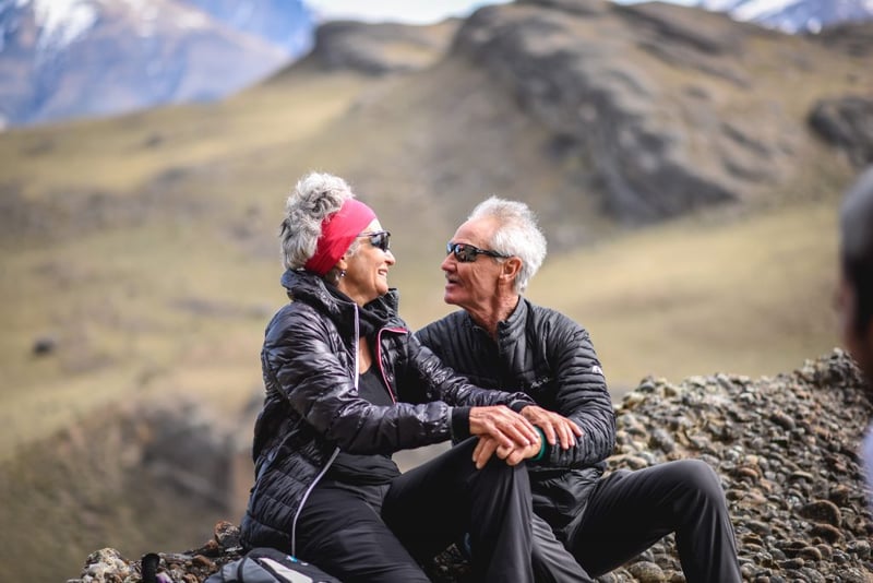 Couple in patagonia