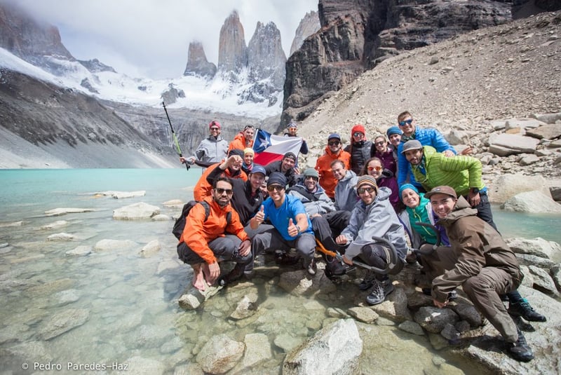 Trek Group in Patagonia