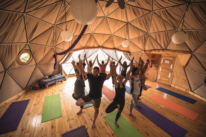 Ecocamp yoga dome