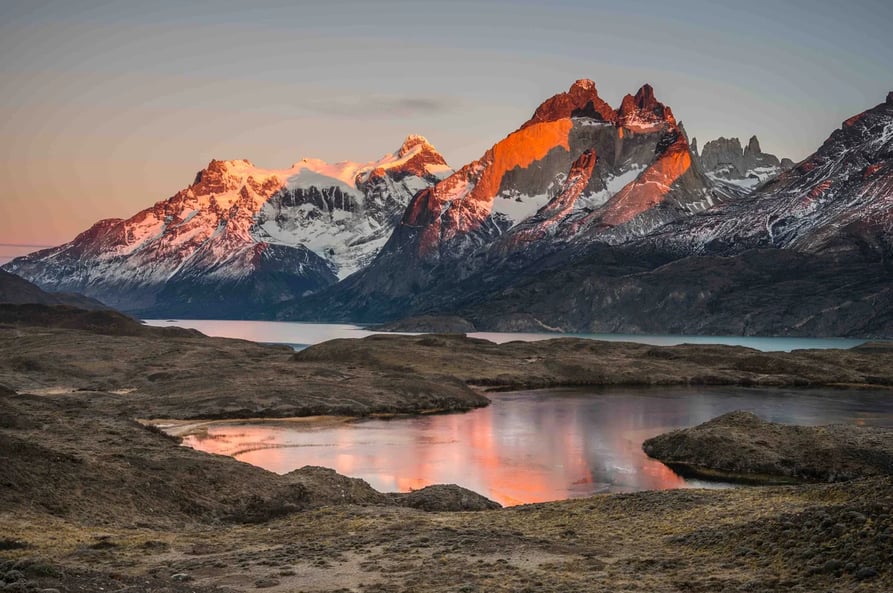 Los Cuernos at Sunrise 