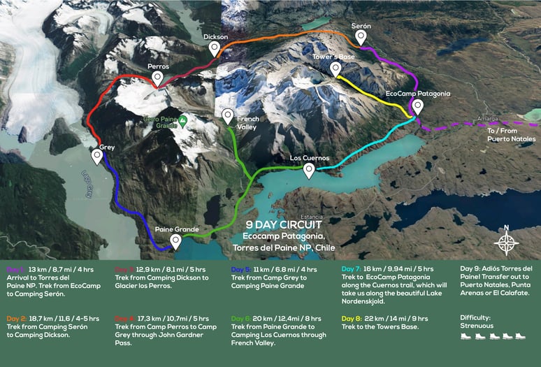 9 day circuit map