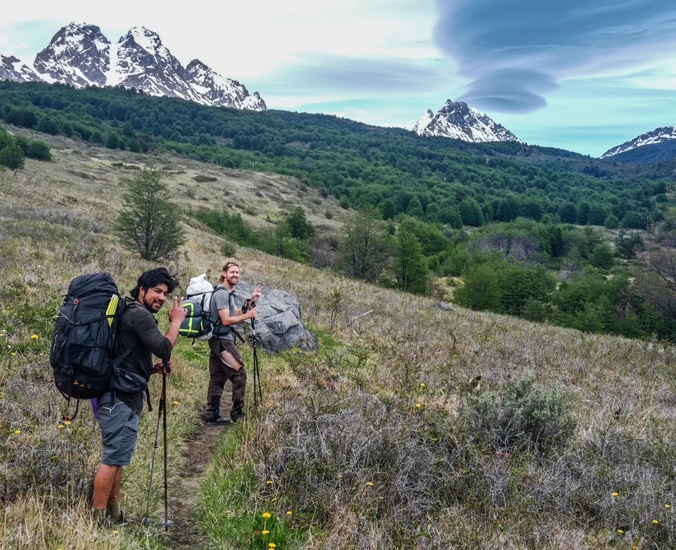 Hiking to Dickson with Sebastian Vettel in Patagonia