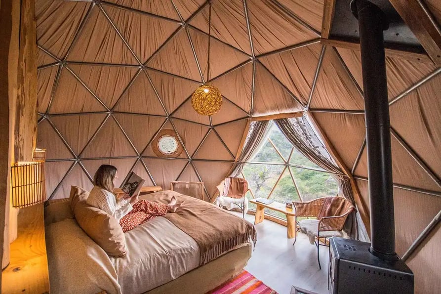 Suite Dome Inside ecocamp