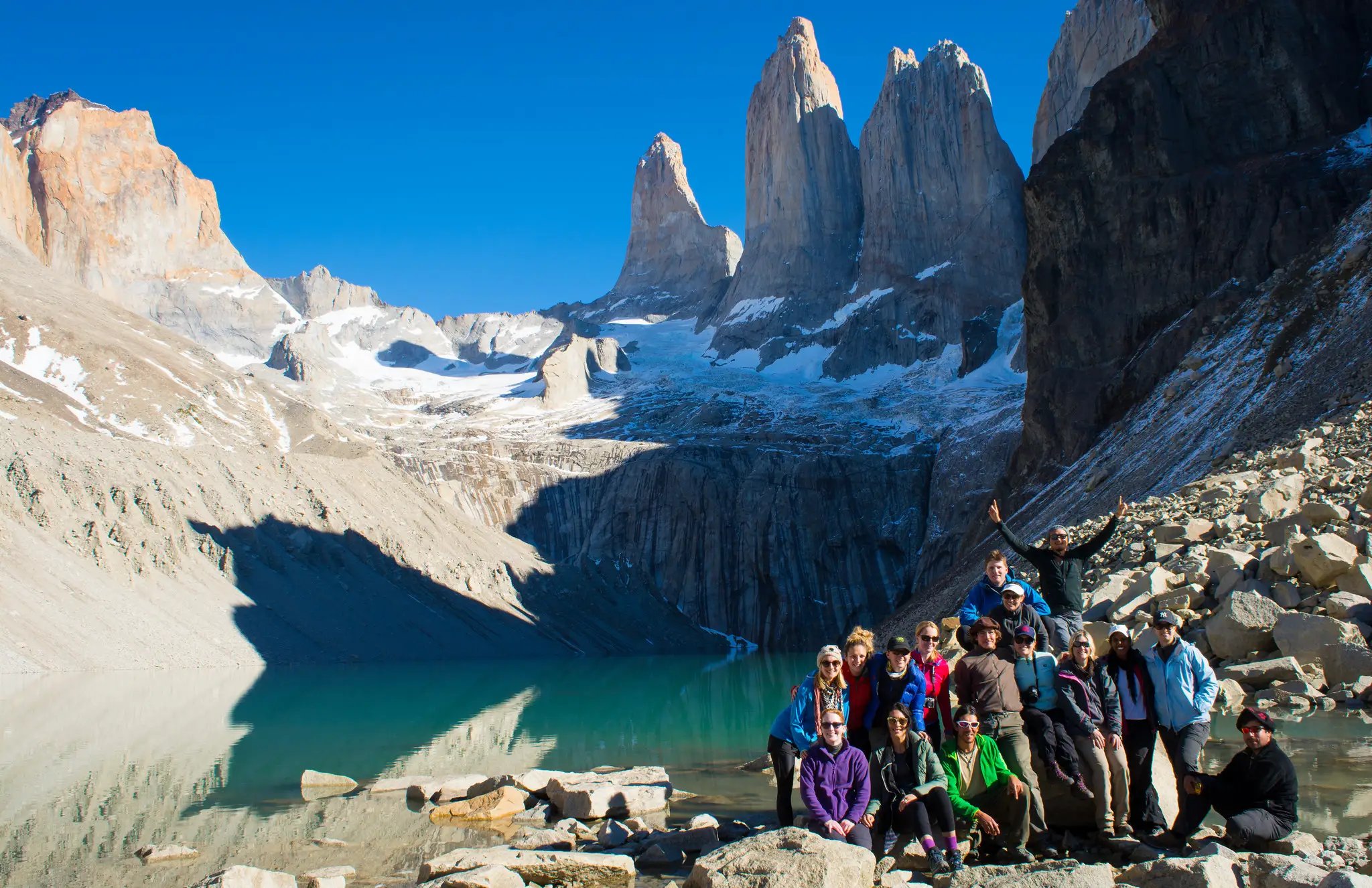 Group Picture at the Towers Base