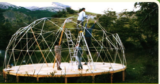 construction of EcoCamp