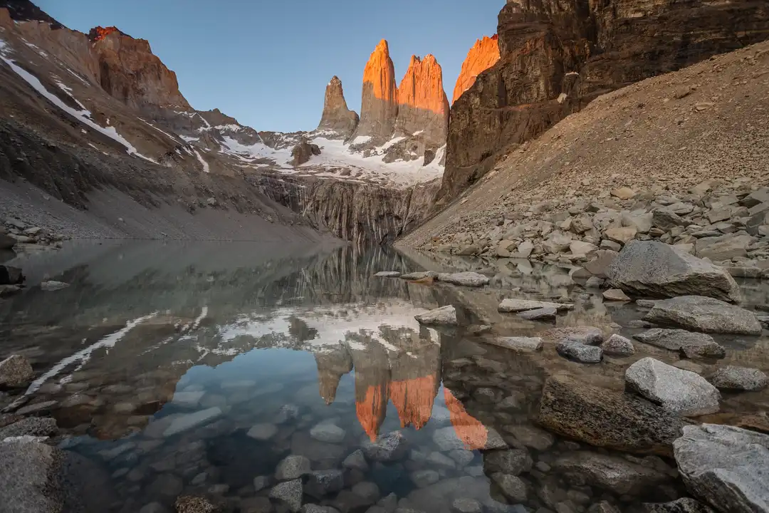 Torres del Paine at sunrise