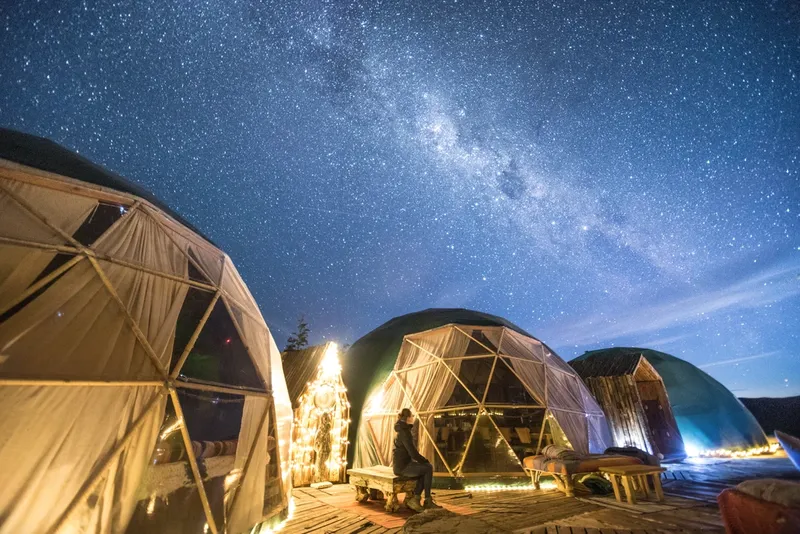 Domes at EcoCamp Patagonia Chile